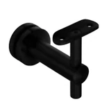 CHBR736, Glass Mount Handrail Bracket for Round Tube — CHBR736 — Matte Black