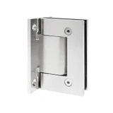 HW037,Hydraulic Wall Mount Hinge, for 3/8~1/2 Glass, 1 set (1 x spring + 1x hydraulic) — HW037-CH — Polished Chrome