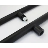CLP Ladder Style, Back-to-Back Pull Entrance Door Handle, Stainless Steel 304 Tube in 1/16" Thickness — CLP24-MB — Matte Black — CLP24