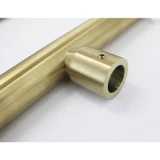 CLP Ladder Style, Back-to-Back Pull Entrance Door Handle, Stainless Steel 304 Tube in 1/16" Thickness — CLP24 — Brushed Gold — CLP24
