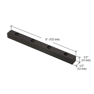 1NT308DU-CRL- Bronze Header Mounted Double Door Stop — 1NT308DU