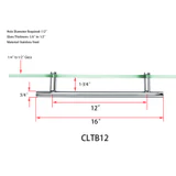 CLTB, Ladder Style Singled-Sided Pull Handle — CLTB12
