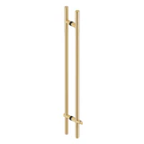 CLLP, Locking Ladder Pull, 304 tube in 1/16" thickness — CLLP60 — Brushed Gold — 60"