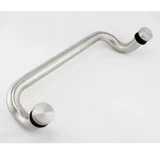 CM17412, Ø 1 X 12"(CTC), Singled-Side Offset Pull Handles Brushed Stainless Steel — CM17412-SSS