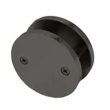 CMFCD51, Round Glass to Glass Clamp With 3 sets screws For 3/8" - 3/4" thick glass — CMFCD51 — Matte Black