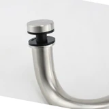 CM17412, Ø 1 X 12"(CTC), Singled-Side Offset Pull Handles Brushed Stainless Steel