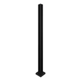 CSLP42,Square Post 42" Height for 1/2" Glass (Post Only, Not Include Glass Clamp) — CSLP42LMB — Matt Black — CORNER