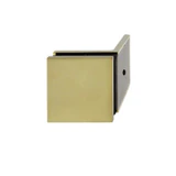 CSB90W, 90° Glass-to-Wall, Fixed Panel Square Clamp with Large Leg, WITH COVER — CSB90WSB