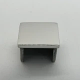 CEC-40X40, End cap for 1 5/8" x 1 5/8" slotted tube, Square — CEC-40X40 — Polished Stainless Steel