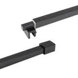 C2861, FRAMELESS SHOWER DOOR, SQUARE FIXED PANEL WALL-TO-GLASS SUPPORT BAR — C2861A