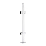 CSPH42, 2" X 2" Square Post 42" Height (Post Only, Not included Glass Clamp) — CSPH42C — Polished Stainless Steel — MIDDLE