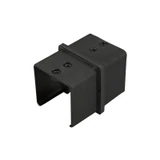 CC180-40X40, Tube to tube 180 degree connector for 1 1/2" x 1 1/2" slotted tube, Square — CC180-40X40 — Matte Black