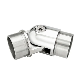 CSE-424, Ajustable connector for Ø 1 3/4" OD Handrail Tube — CSE-424 — Polished Stainless Steel