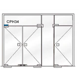 CPH34 Wall Mount Transom Patch Fitting — CPH34 — Aluminum