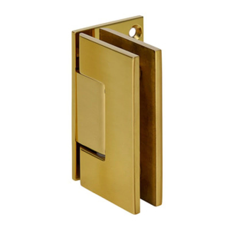 V1E044BR,CRL Polished Brass Vienna 044 Series Wall Mount Offset Back Plate Hinge — V1E044BR