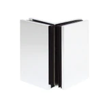 CSB290G, 90° Glass-to-Glass heavy Duty Bracket, WITH COVER — CSB290GCH