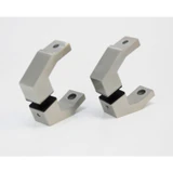 CSQOF, Offset Mount Mid-Post for Square Ladder Pulls (1 Set) — CSQOF-SSS — Brushed Stainless Steel
