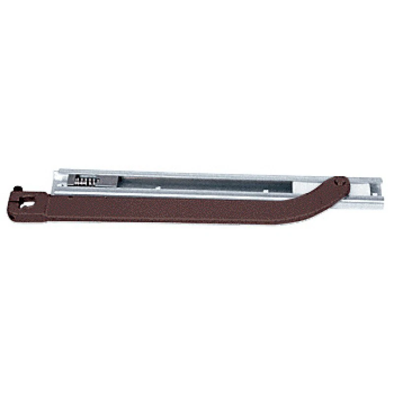 CRL8020V0XBRZ, CRL Dark Bronze Offset Arm Assembly with Surface Mount Type Slide -Track for 9/16" Deep Rail — CRL8020V0XBRZ