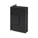 CEL044, Heavy Duty Adjustable Wall Mount offset Plate with Cover Plate Hinge, For 3/8"~1/2" Glass — CEL044MB