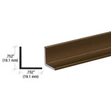 D1628,3/4" Aluminum Angle Extrusion — D1628BRZ