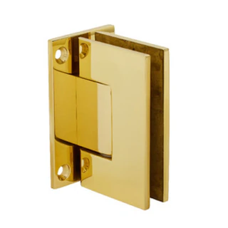 GEN037BR,CRL Polished Brass Geneva 037 Series Wall Mount Full Back Plate Standard Hinge — GEN037BR