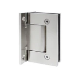 HW037,Hydraulic Wall Mount Hinge, for 3/8~1/2 Glass, 1 set (1 x spring + 1x hydraulic) — HW037-BN — Brushed Nickle