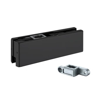 CPH10 Bottom Door Patch Fitting — CPH10 — Matte Black