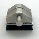 CY12S, Swimming Pool Glass Door Lock-No Key For 3/8”-5/8 Thickness Glass — CY12S — Brushed Stainless Steel