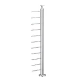 CRPC42, Round Post for cable Ø2", 42", (Post Only, Not include cable, Tensioner & Terminal Press And Latch) — CRPC42 — Brushed Stainless Steel — TERMINAL