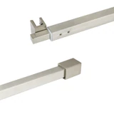 C2861, FRAMELESS SHOWER DOOR, SQUARE FIXED PANEL WALL-TO-GLASS SUPPORT BAR — C2861A