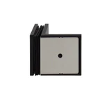 CSB90W, 90° Glass-to-Wall, Fixed Panel Square Clamp with Large Leg, WITH COVER — CSB90WMB