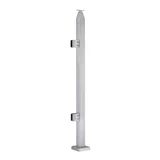 CSPH42, 2" X 2" Square Post 42" Height (Post Only, Not included Glass Clamp) — CSPH42E — Brushed Stainless Steel — END