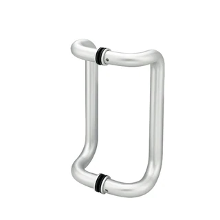 CM2174, Solid Aluminum OFFSET Back to Back Pull Handles. — CM2174-10X10 — 10" — Clear Anodized