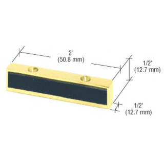 1NT307BR-CRL-Brass Header Mounted Single Door Stop