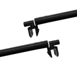 C2702, FRAMELESS SHOWER DOOR, ROUND FIXED PANEL GLASS TO GLASS SUPPORT BAR — C2702A