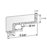 CPH40 Side Mount Transom Patch Fitting — CPH40 — Aluminum