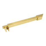 C2863, FRAMELESS SHOWER DOOR, SQUARE FIXED PANEL WALL TO GLASS SUPPORT BAR — C2863A