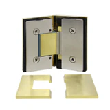 CEL045, Heavy Duty Glass-to-Glass 135° with Cover Plate Hinge, For 3/8"~1/2" Glass — CEL045SB