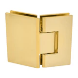 V1E045BR,CRL Polished Brass Vienna 045 Series 135 Degree Glass-to-Glass Hinge — V1E045BR