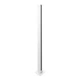 CSLP42,Square Post 42" Height for 1/2" Glass (Post Only, Not Include Glass Clamp) — CSLP42EPSS — Polished Stainless — END