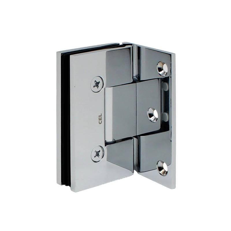 CV1E044, Wall Mount Offset Back Plate Hinge for Frameless Shower Door — CV1E044