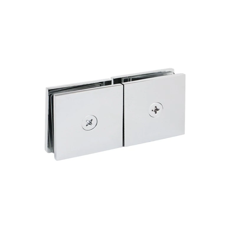 CSGC188, Square 180º Glass to Glass Movable Transom Shower Door Clamp — CSGC188