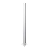 CSLP42,Square Post 42" Height for 1/2" Glass (Post Only, Not Include Glass Clamp) — CSLP42CPSS — Polished Stainless — INLINE