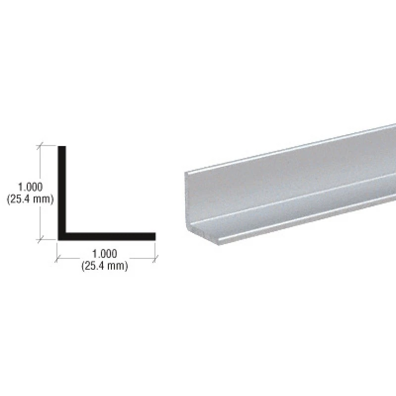 D1634,CRL 1" Aluminum Angle Extrusion — D1634A