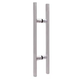 CLP Ladder Style, Back-to-Back Pull Entrance Door Handle, Stainless Steel 304 Tube in 1/16" Thickness — CLP24 — Brushed Stainless Steel — CLP24