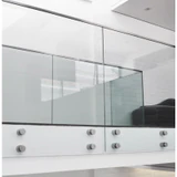 1-1/2" Ø Diameter Standoff, Adjustable Round Standoff for Glass Railing, Stainless steel 316 — CS0A112112 — 1-1/2" — Polished Stainless Steel