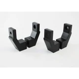 CSQOF, Offset Mount Mid-Post for Square Ladder Pulls (1 Set) — CSQOF-MB — Matte Black
