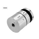 2" Ø Diameter Standoff, Adjustable Round Standoff for Glass Railing, Stainless steel 316 — CS0A22 — 2" — Polished Stainless Steel