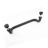 CM17410, Ø 1 X 10"(CTC), Solid Aluminum Singled-Side Offset Pull Handles — CM17410-MB — Matte Black