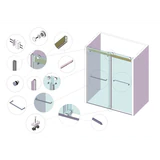 CEL CDS13 diagram showing the sliding door and individual hardware components